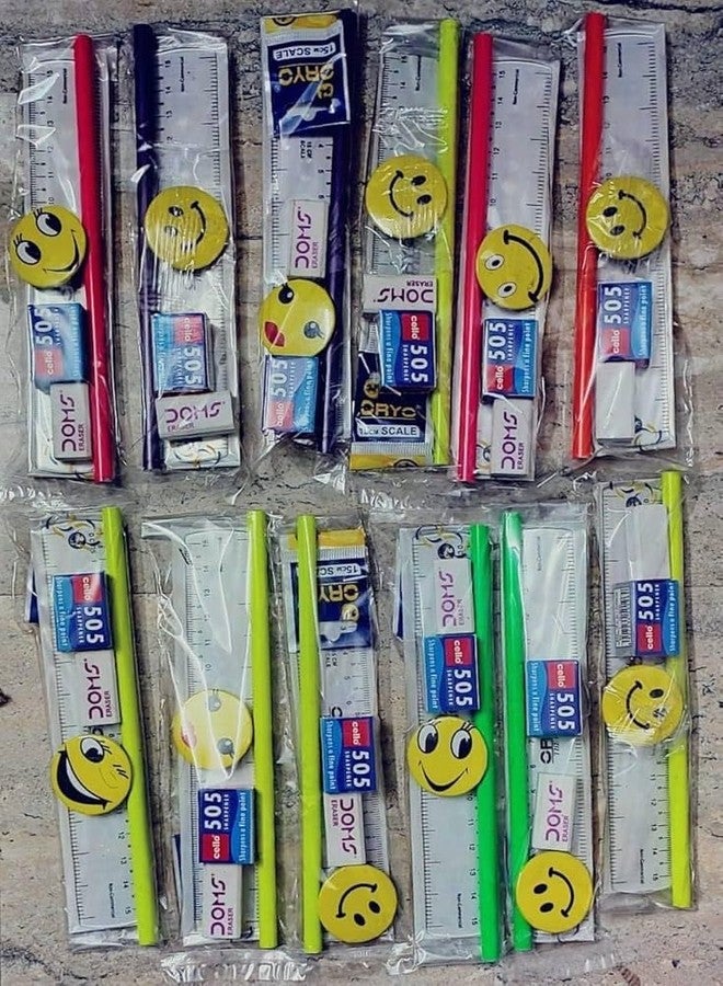 رويالز هدايا تذكارية لأعياد ميلاد الأطفال من رويالز كيدز - مجموعة أدوات مكتبية مكونة من 12 قطعة للأطفال | أدوات مدرسية متعددة الألوان وممتعة مع دفتر ملاحظات وقلم رصاص وممحاة ومبراة | هدايا مثالية لحفلات أعياد الميلاد - Image 5